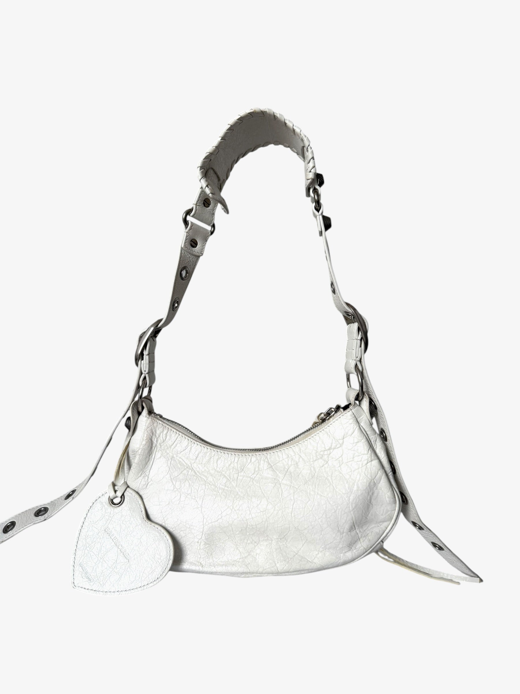 Balenciaga Le Cagole Shoulder Bag XS in White