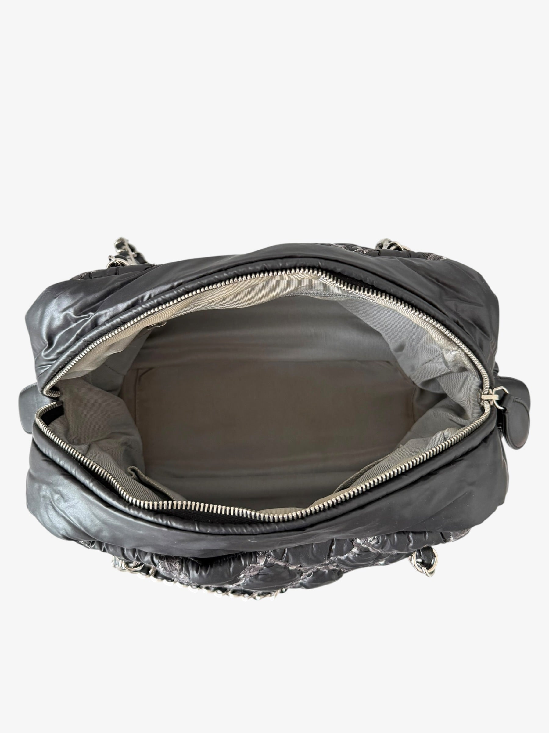 Chanel Tweed on Stitch Bowler Bag