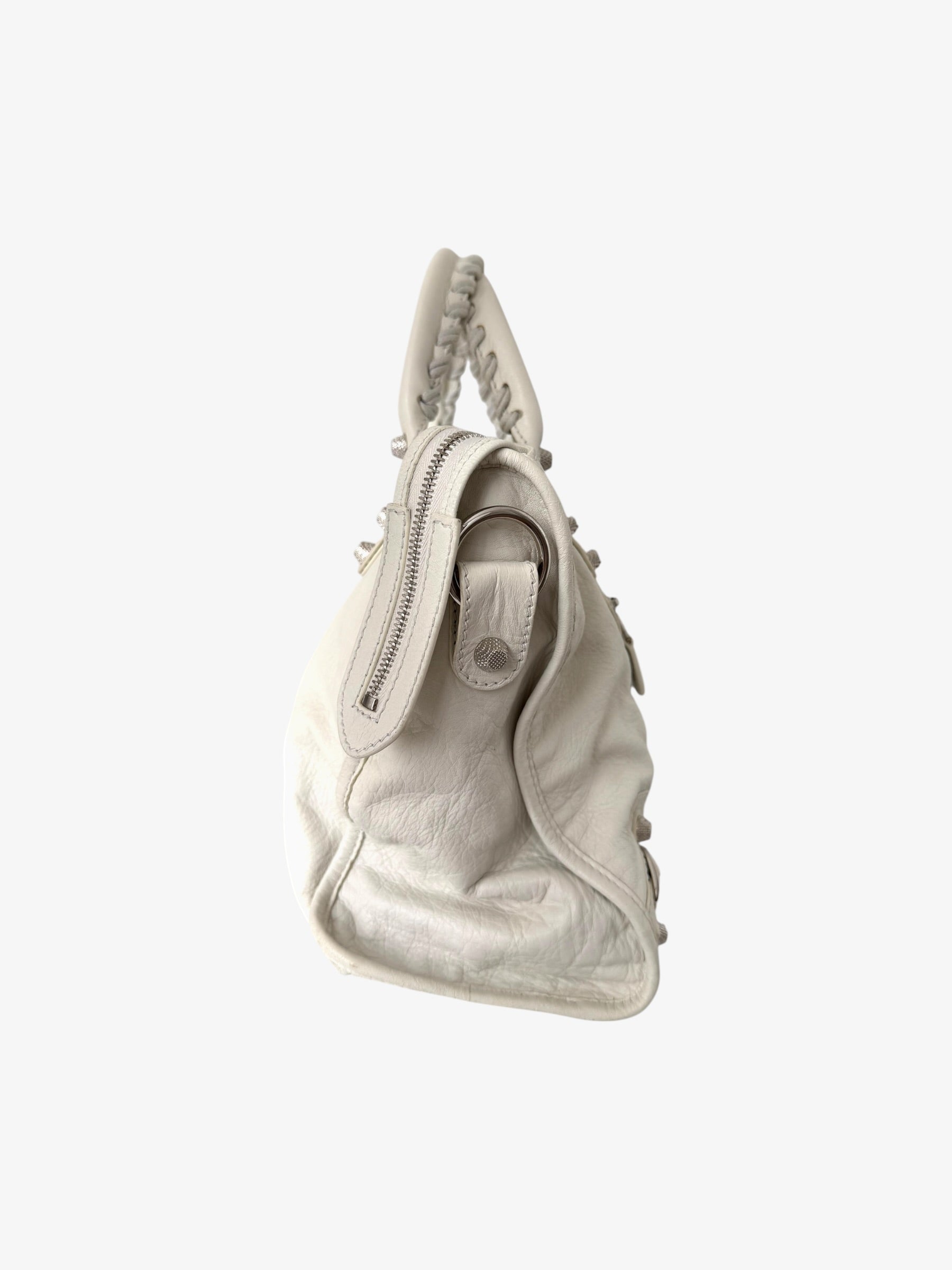 Balenciaga Le City Bag Medium Off White