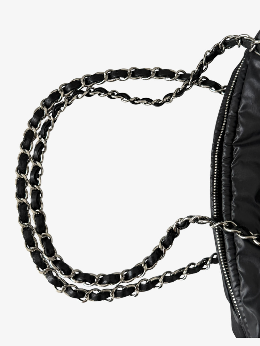 Chanel Tweed on Stitch Bowler Bag