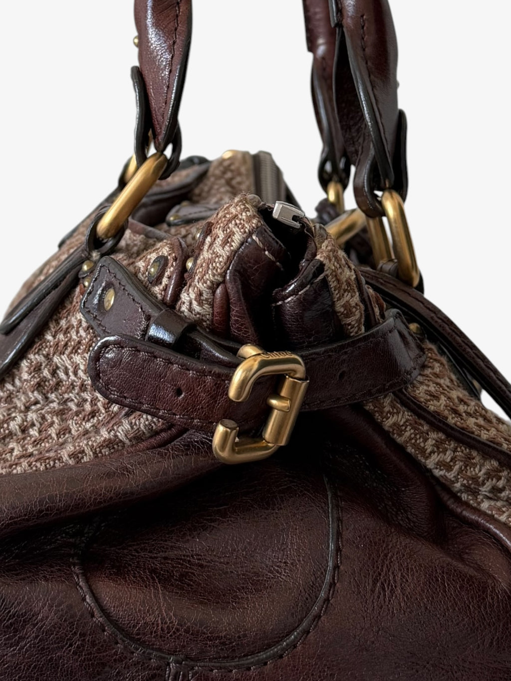 RARE Chloé Tweed Paddington Bag