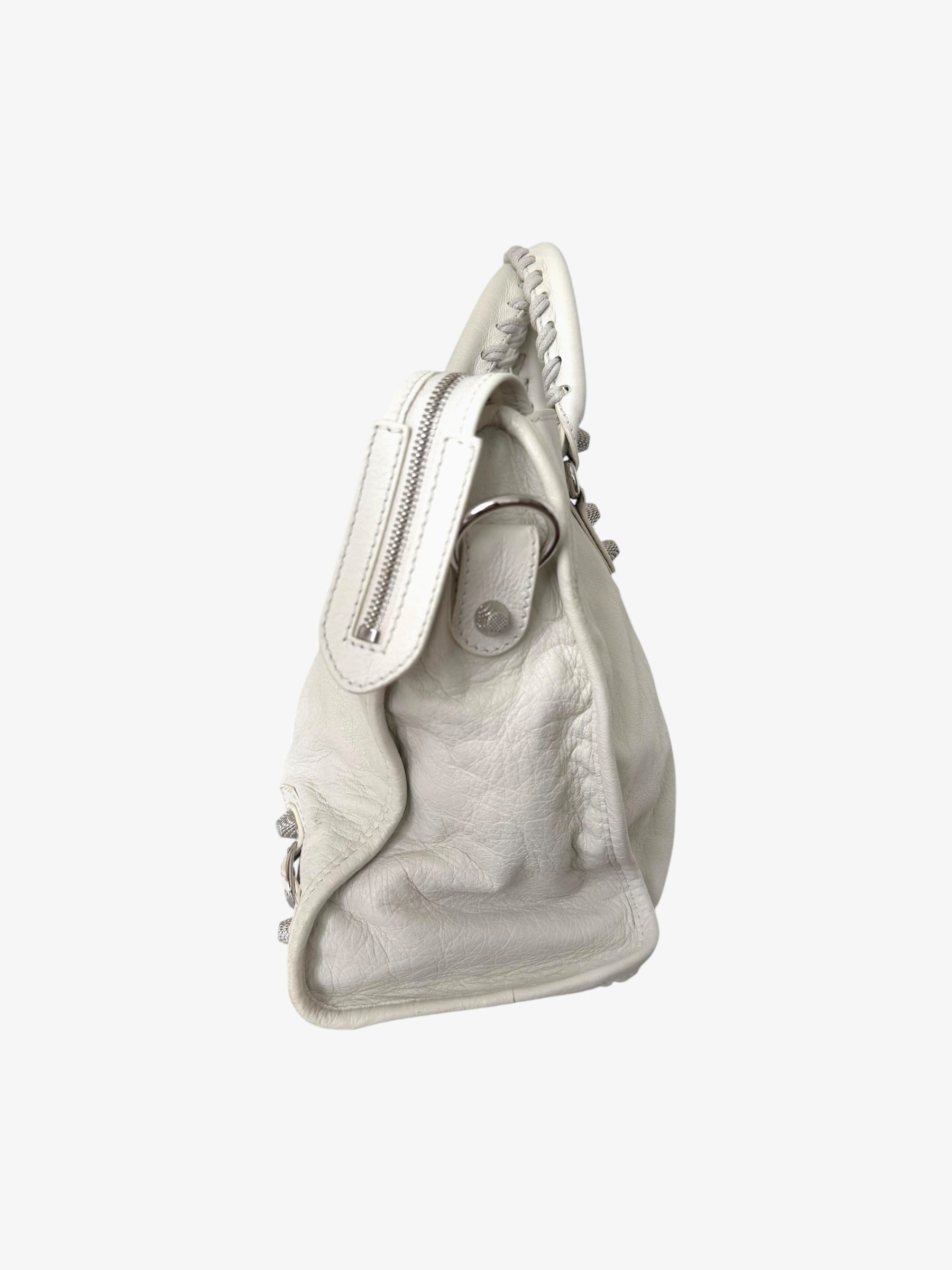 Balenciaga Le City Bag Medium Off White