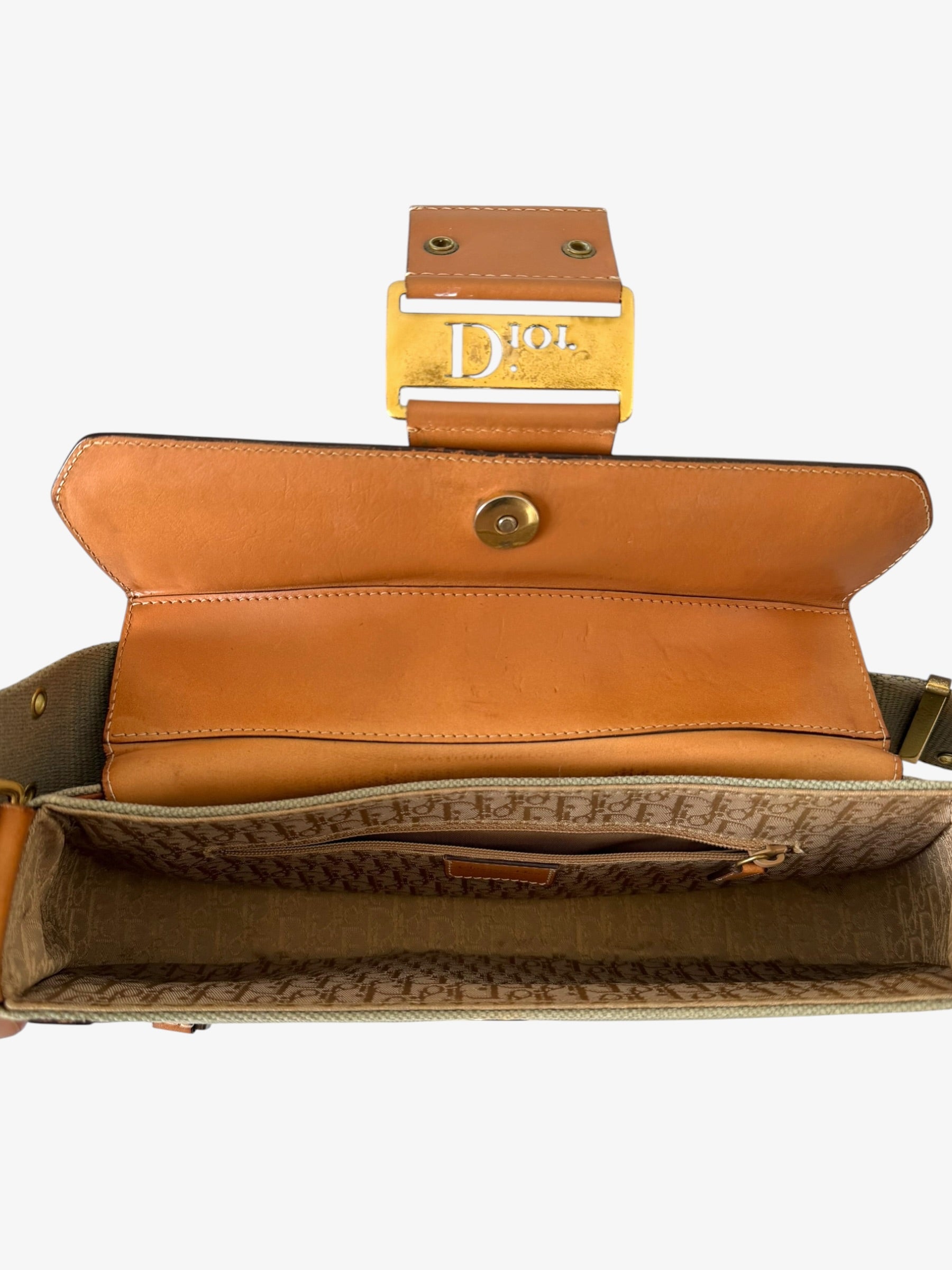 Christian Dior Street Chic Olive Green Columbus Shoulder Bag