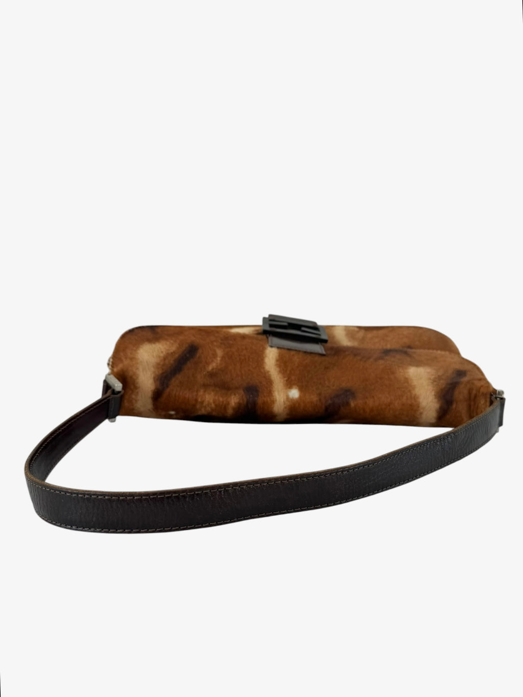 Fendi Pony Hair Baguette Shoulder Bag