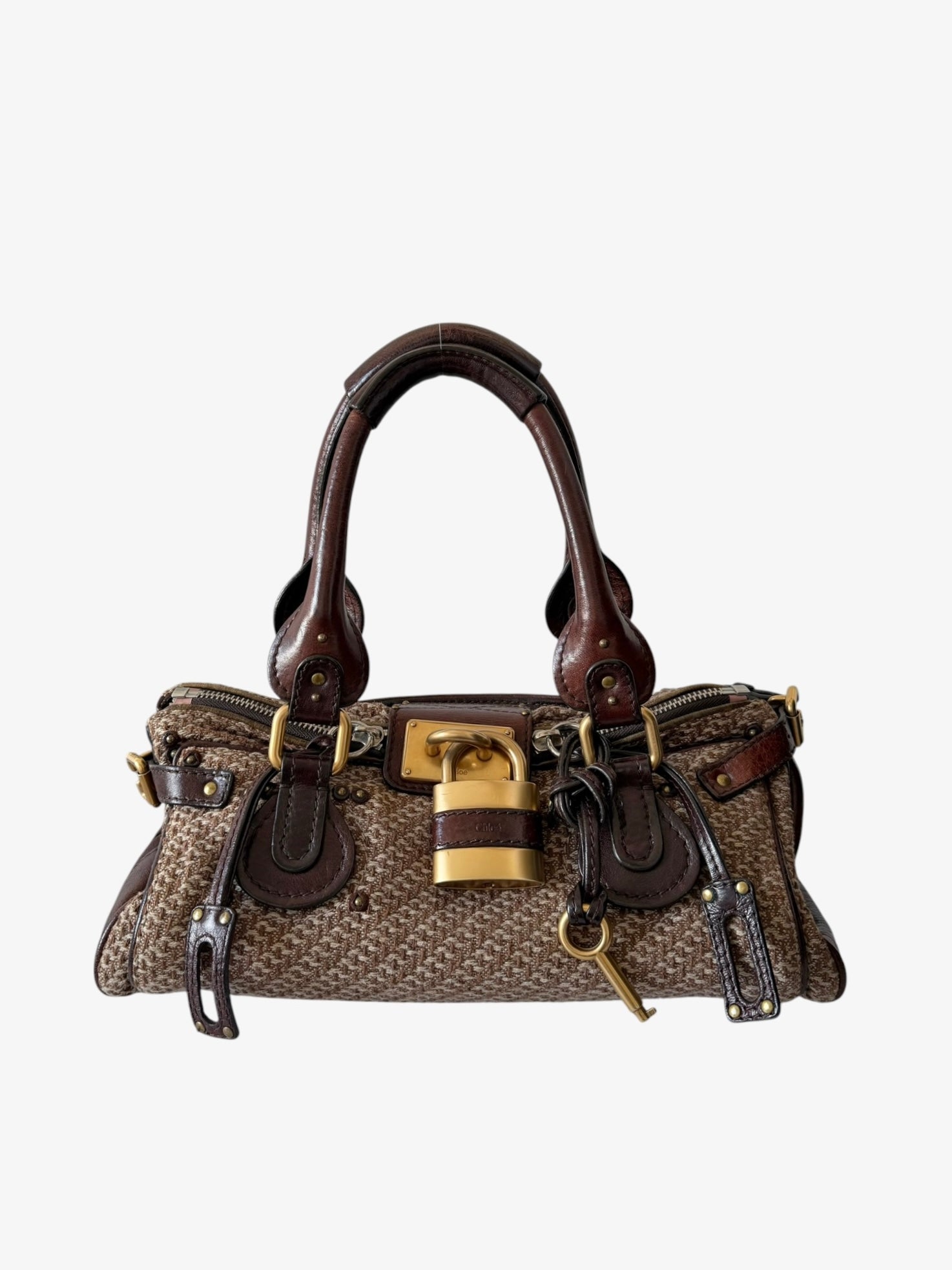 RARE Chloé Tweed Paddington Bag