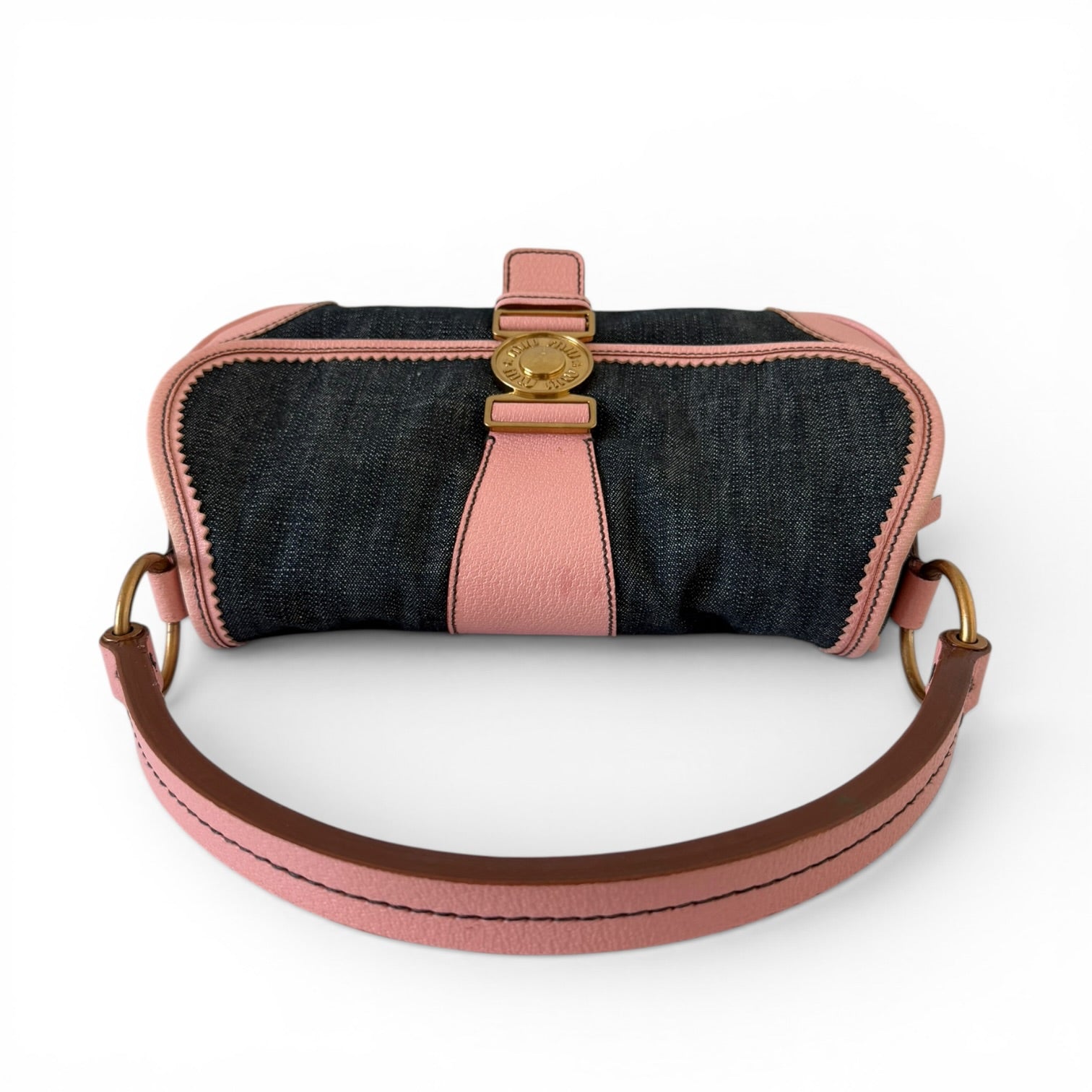 Miu Miu Denim Hobo Flap Bag