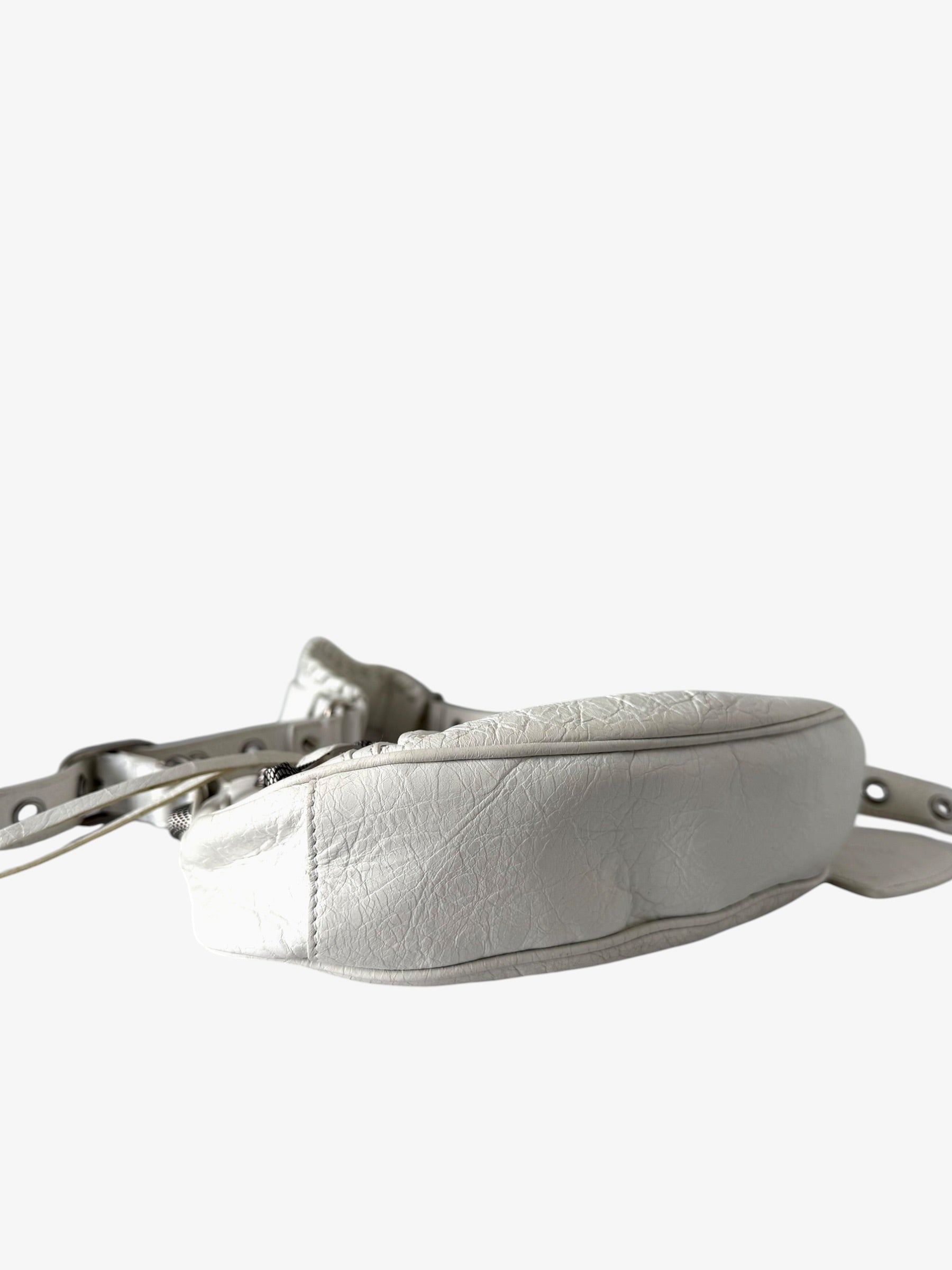 Balenciaga Le Cagole Shoulder Bag XS in White