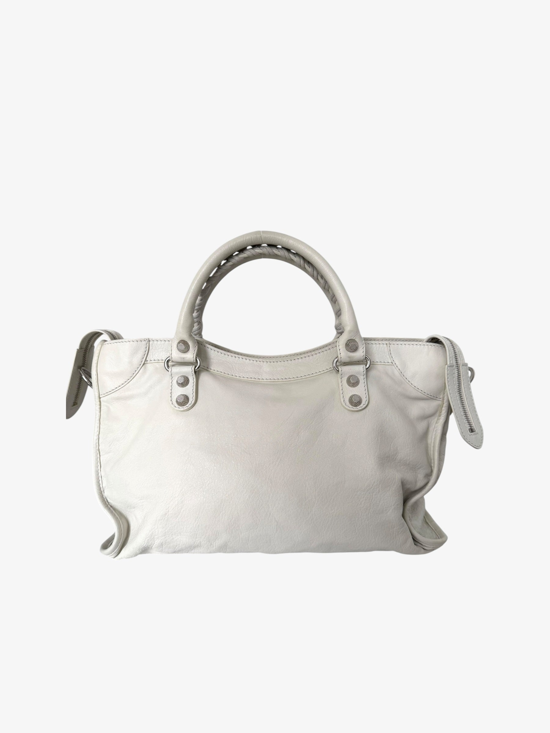 Balenciaga Le City Bag Medium Off White