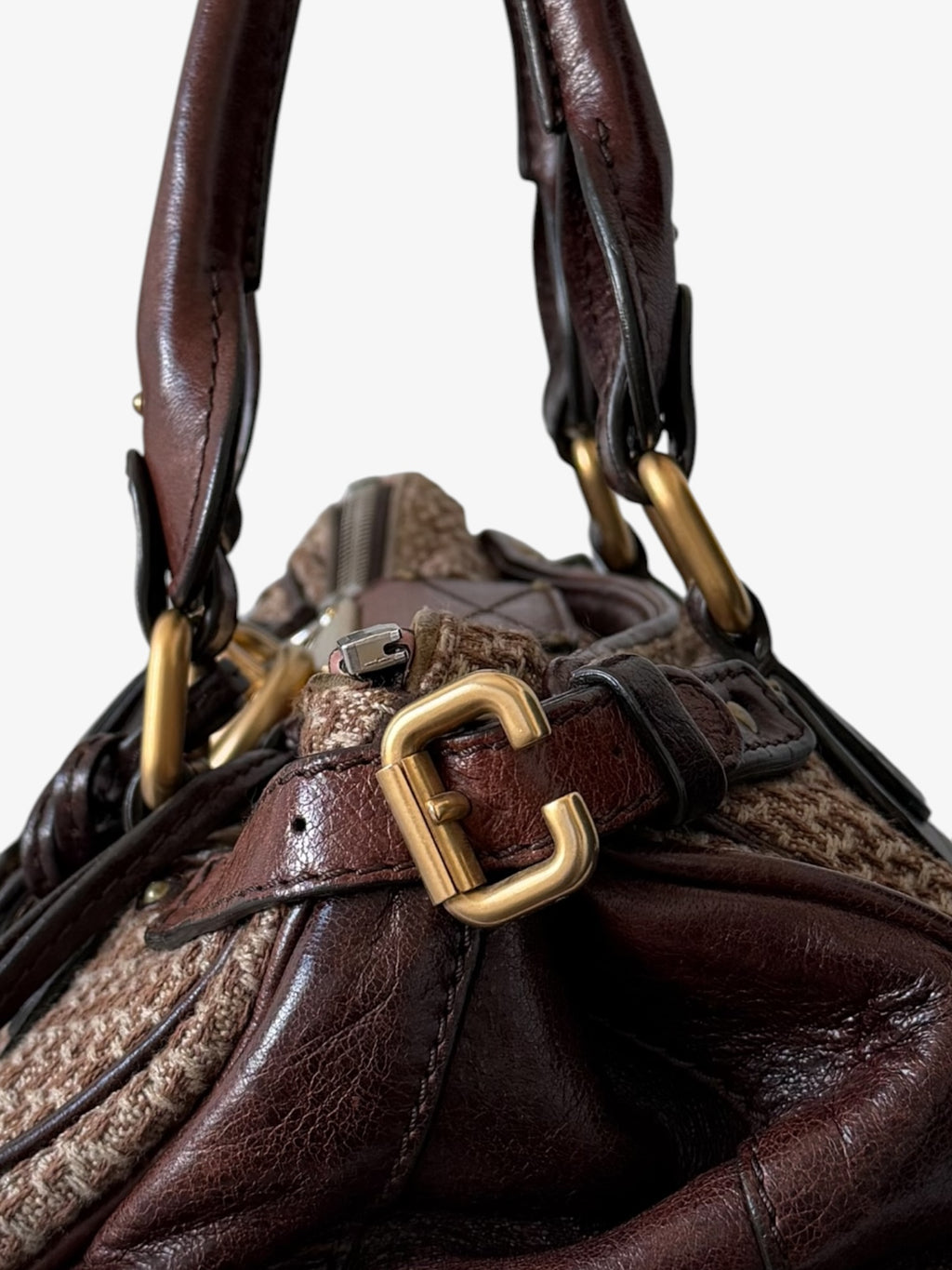 RARE Chloé Tweed Paddington Bag