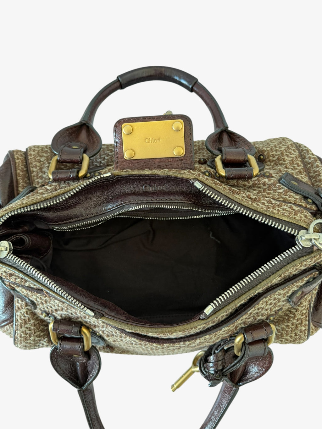 RARE Chloé Tweed Paddington Bag