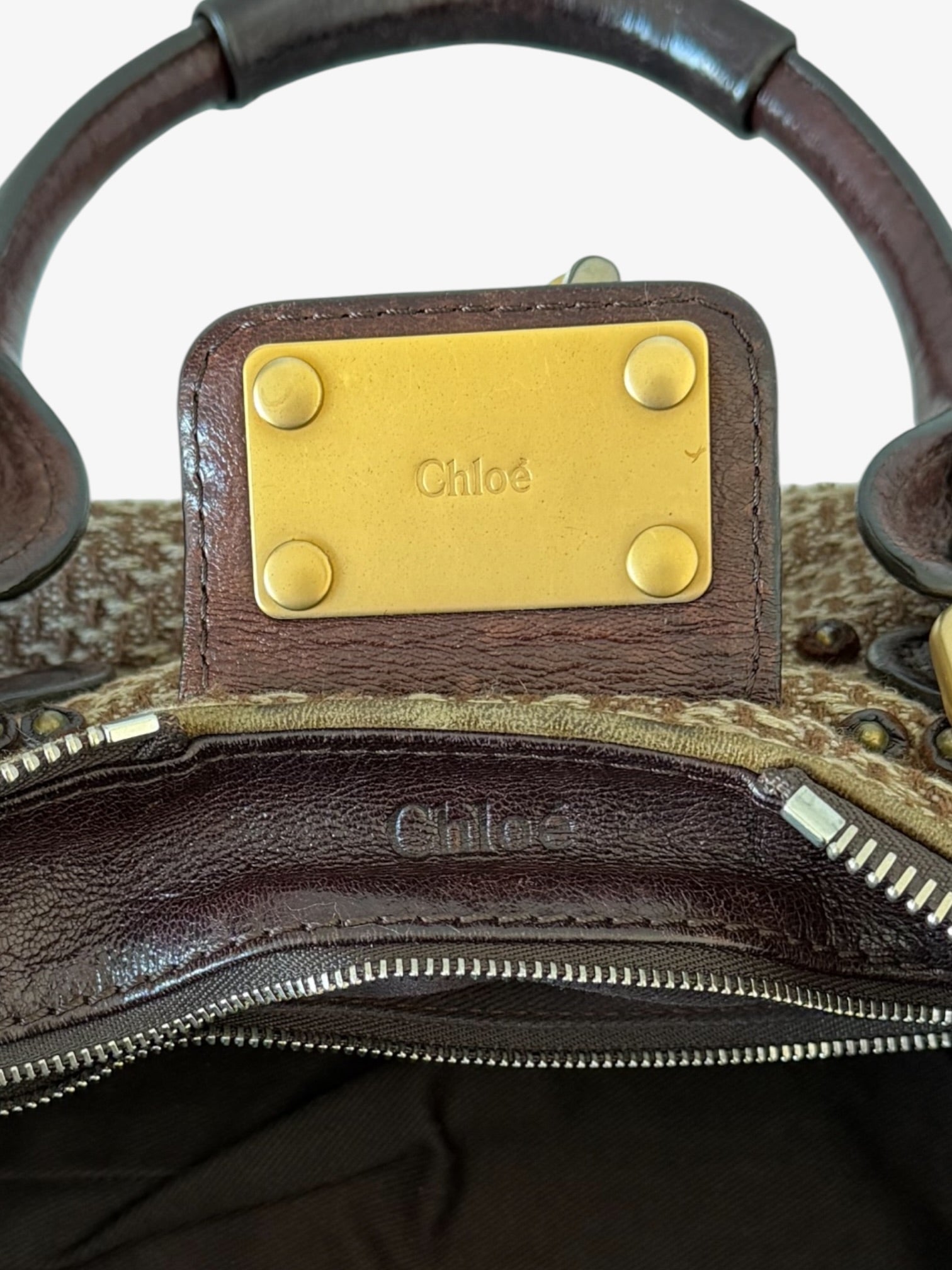 RARE Chloé Tweed Paddington Bag