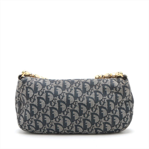 Christian Dior Navy Trotter Canvas Malice Shoulder Bag