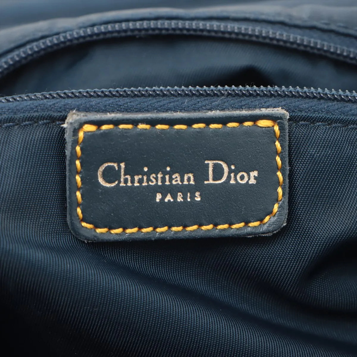Christian Dior Navy Trotter Canvas Malice Shoulder Bag