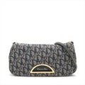 Christian Dior Navy Trotter Canvas Malice Shoulder Bag