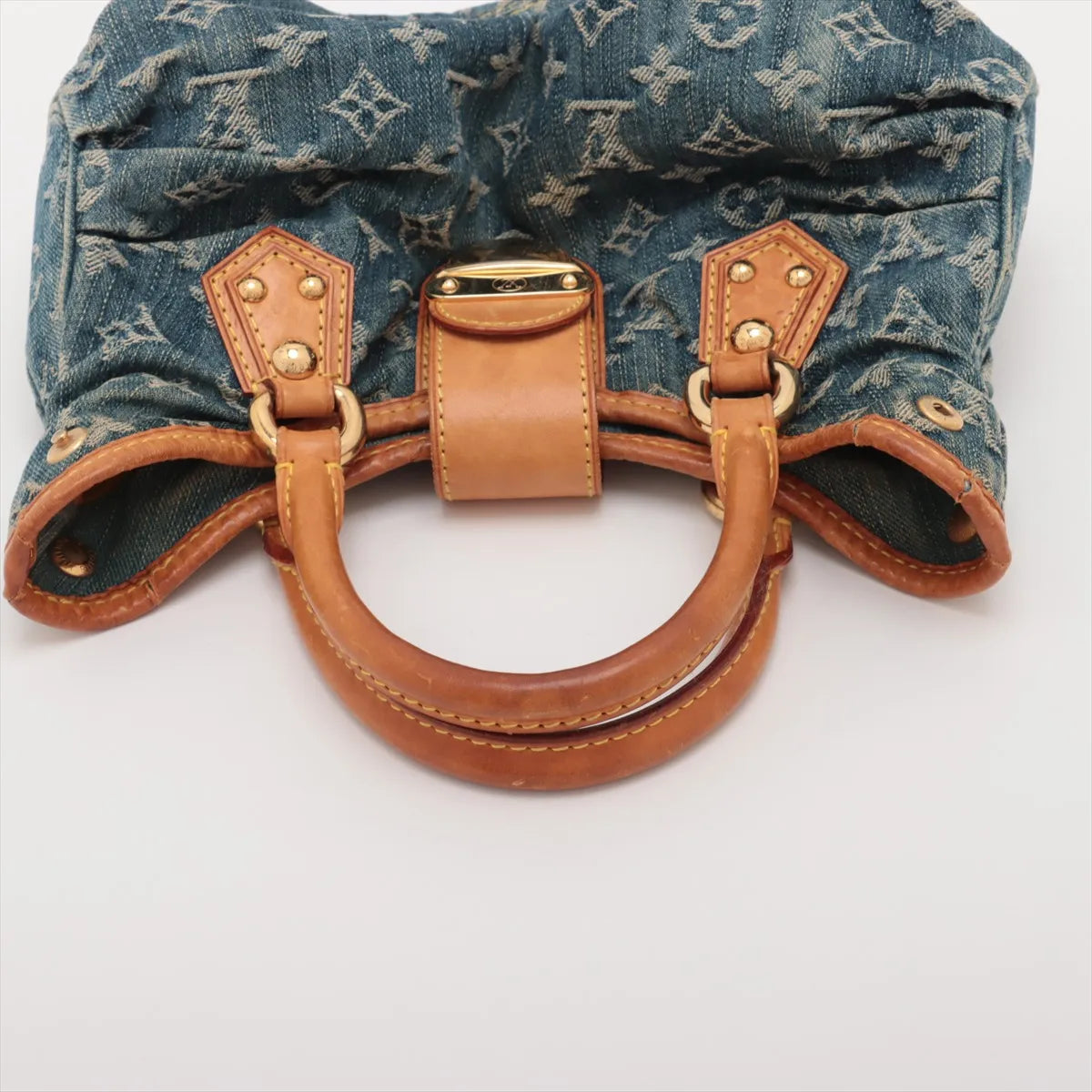 Louis Vuitton Monogram Denim Pleaty Handbag