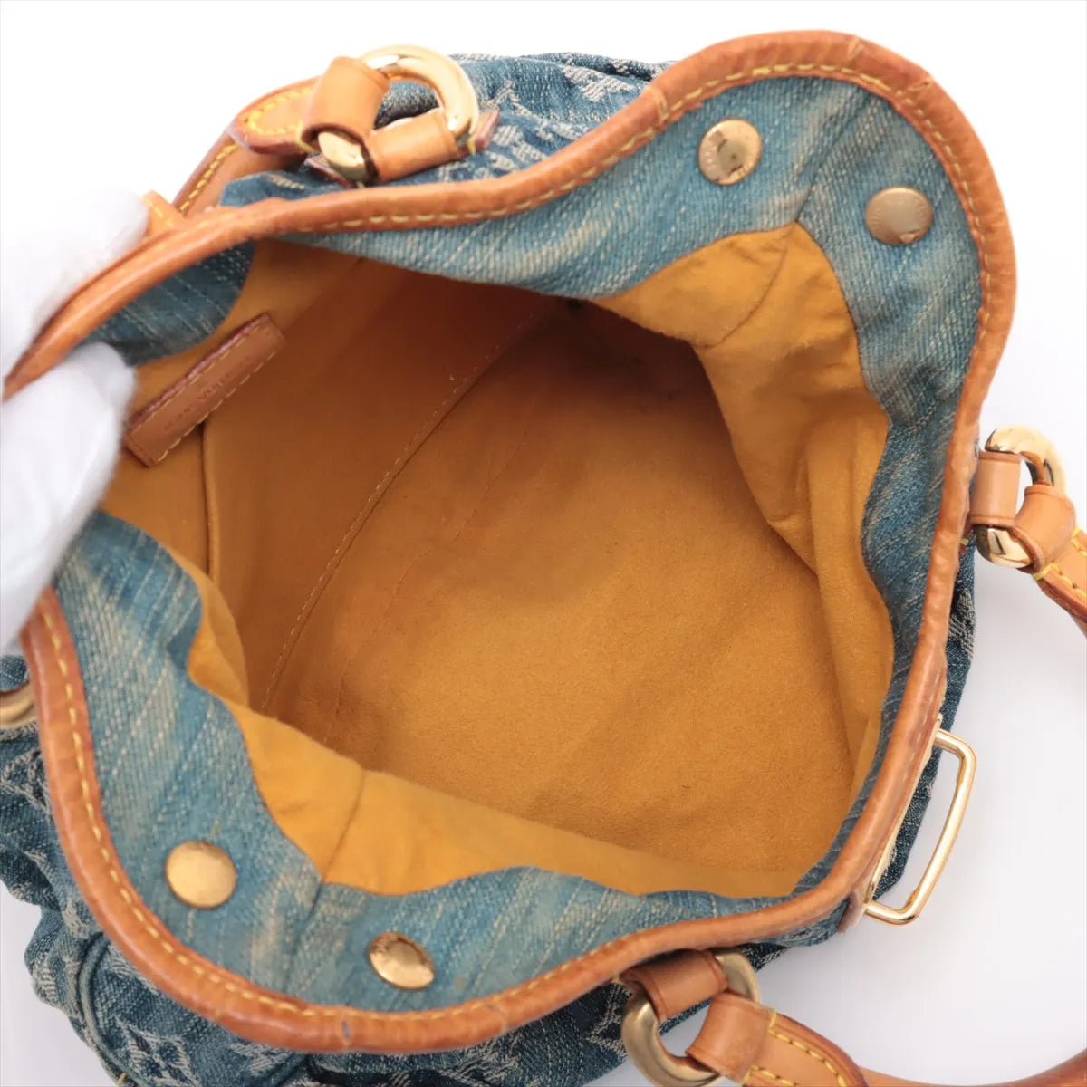 Louis Vuitton Monogram Denim Pleaty Handbag