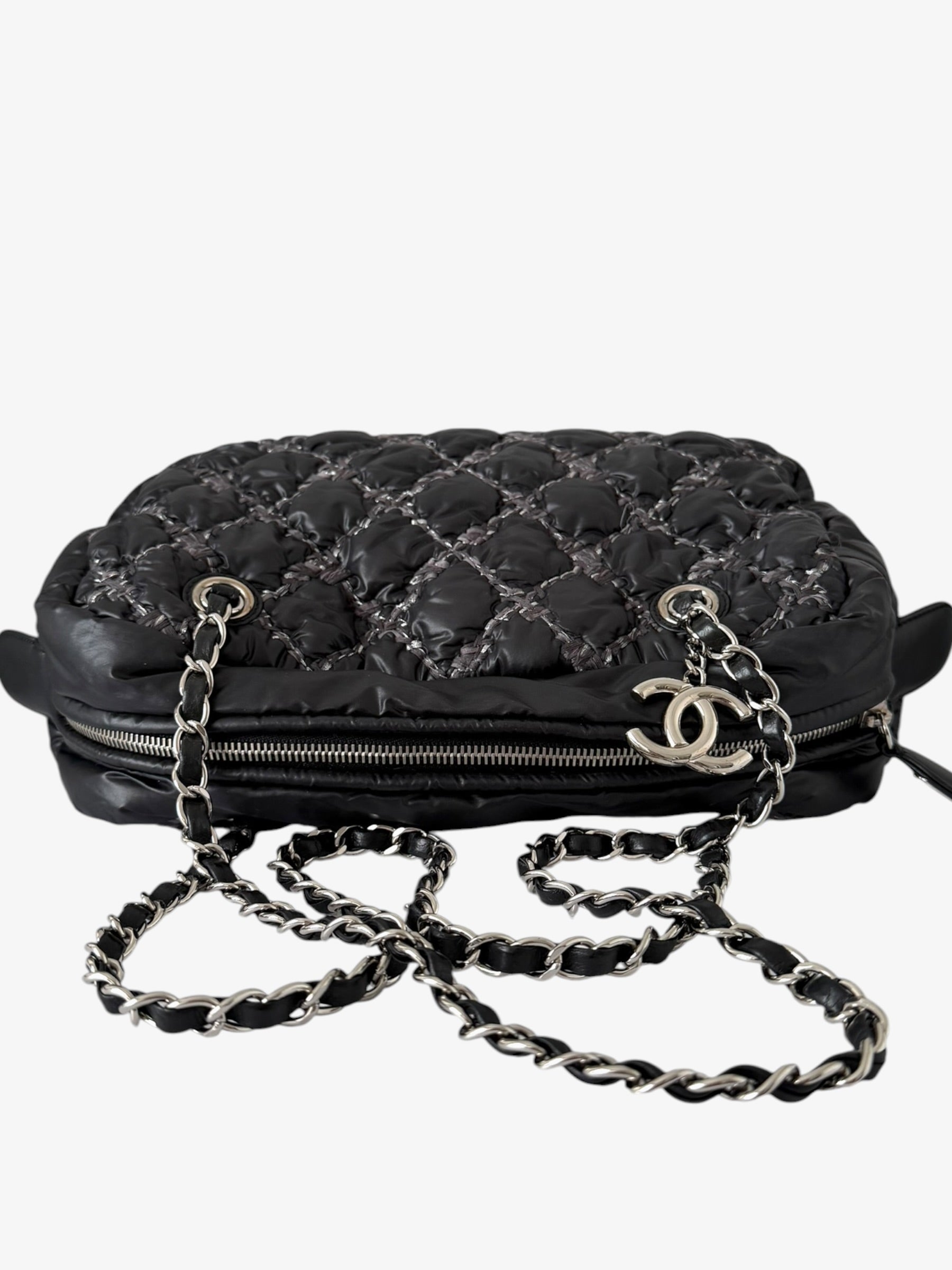 Chanel Tweed on Stitch Bowler Bag