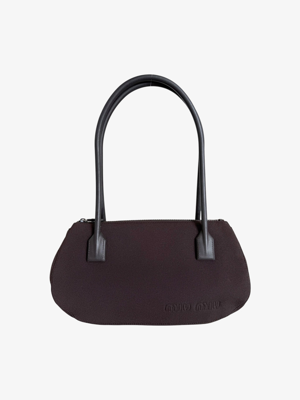 Miu Miu Archive Canvas Brown Shoulder Bag