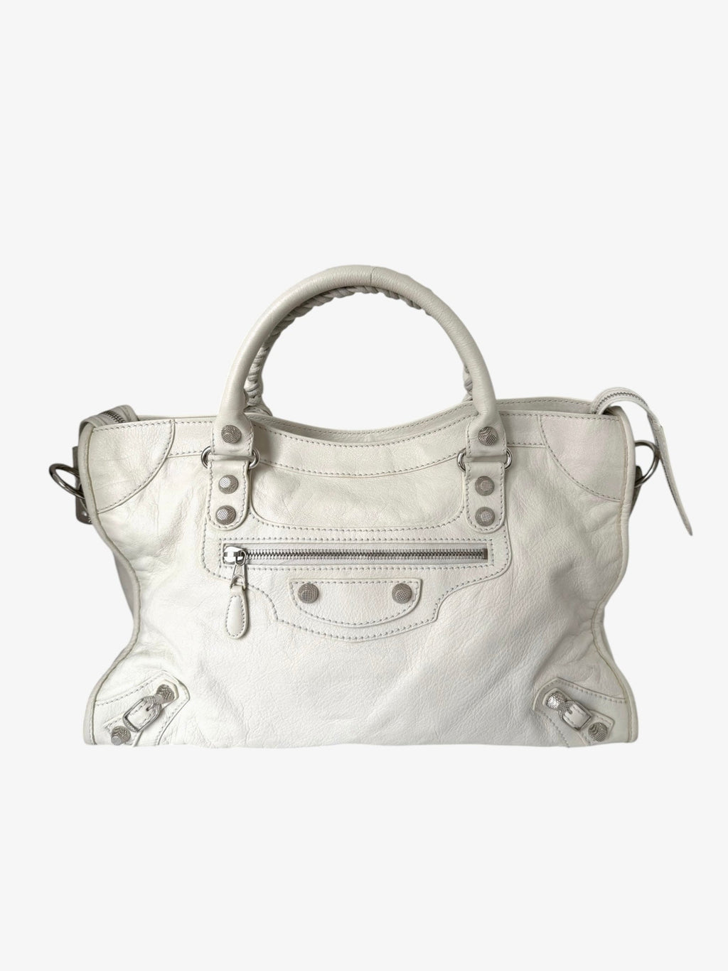 Balenciaga Le City Bag Medium Off White