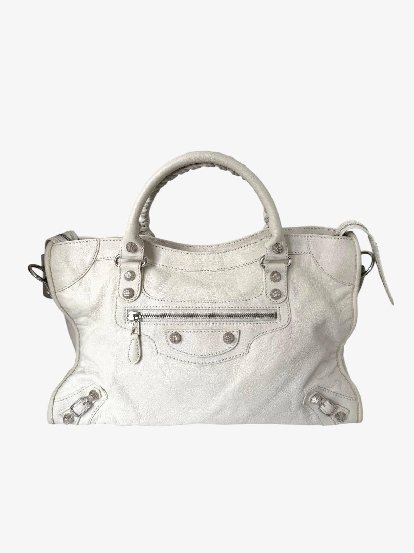 Balenciaga Le City Bag Medium Off White
