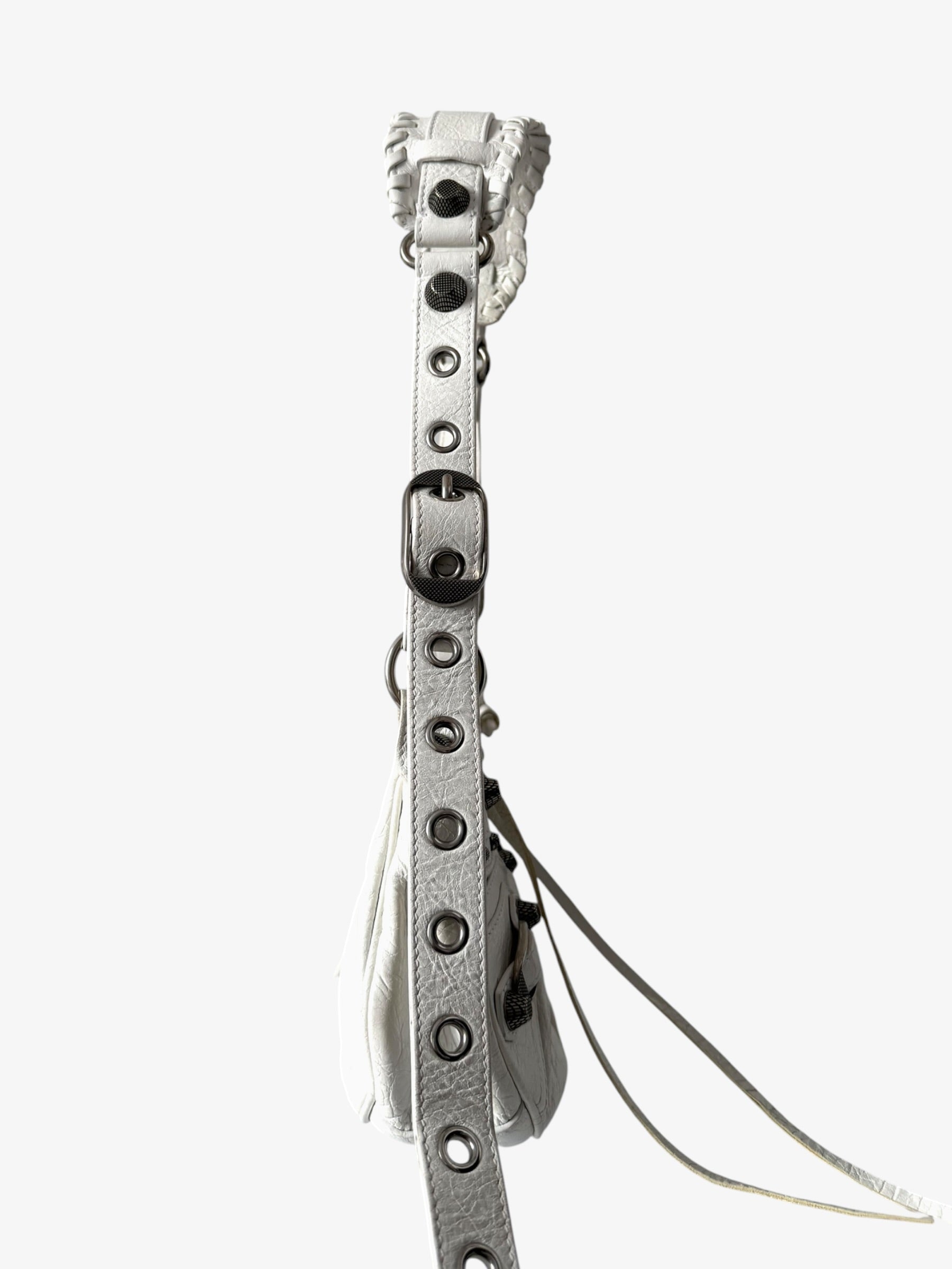 Balenciaga Le Cagole Shoulder Bag XS in White