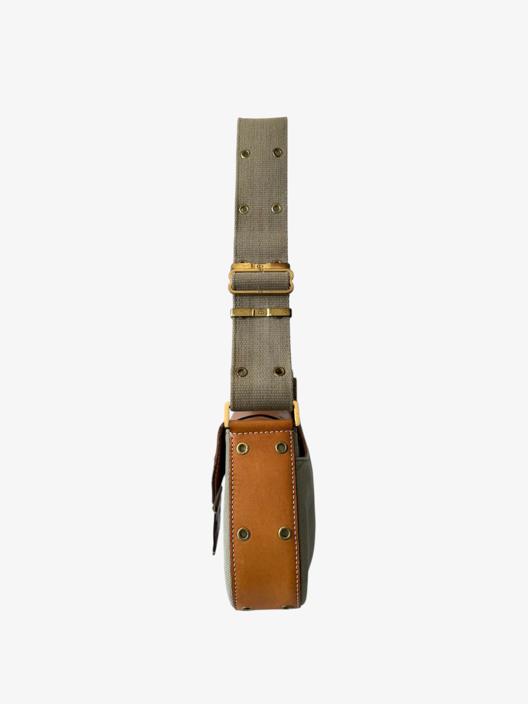 Christian Dior Street Chic Olive Green Columbus Shoulder Bag