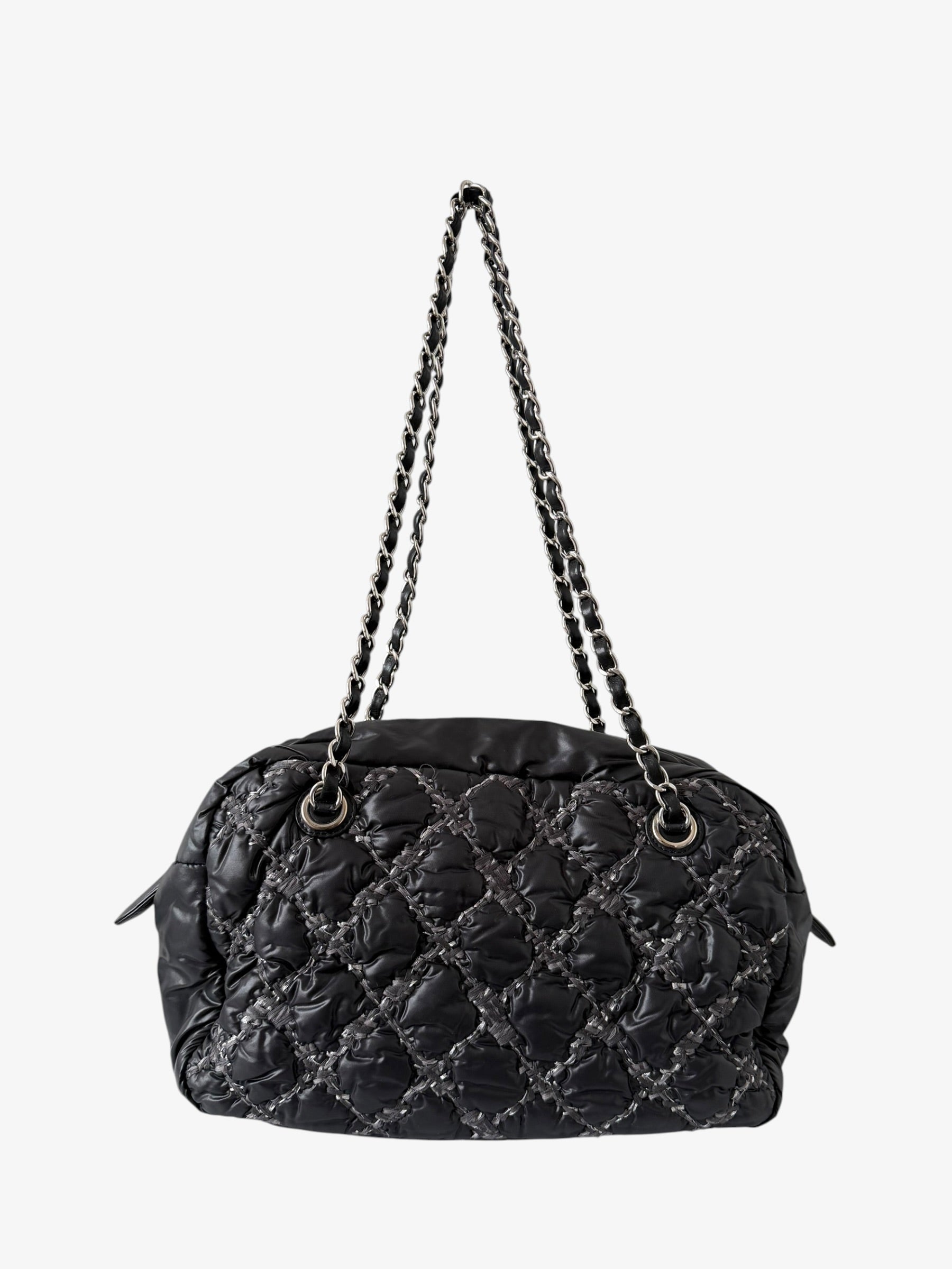 Chanel Tweed on Stitch Bowler Bag