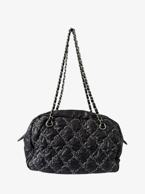 Chanel Tweed on Stitch Bowler Bag