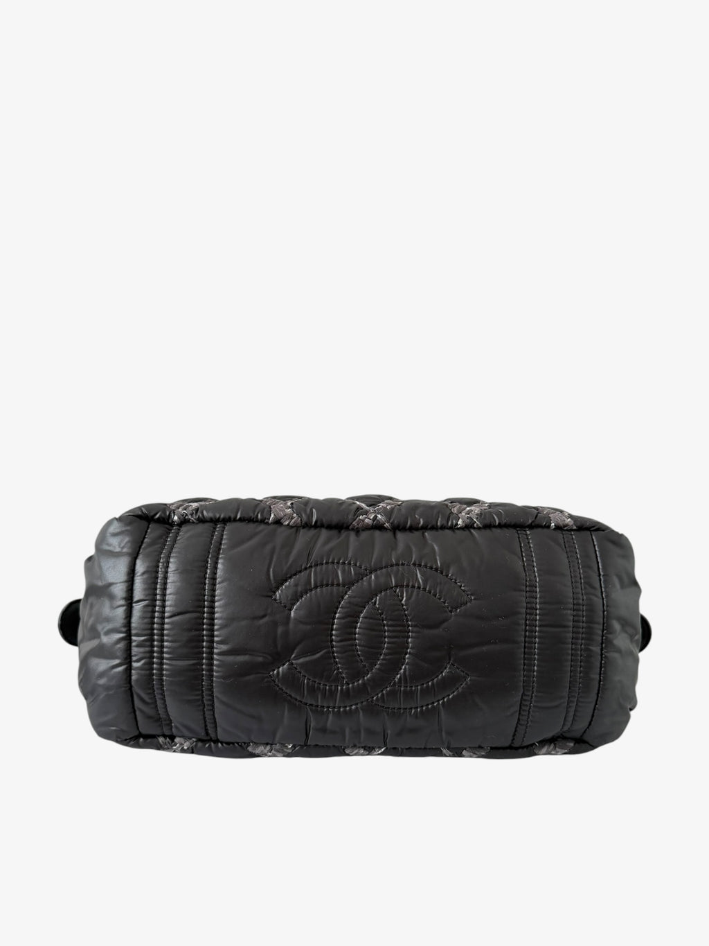 Chanel Tweed on Stitch Bowler Bag
