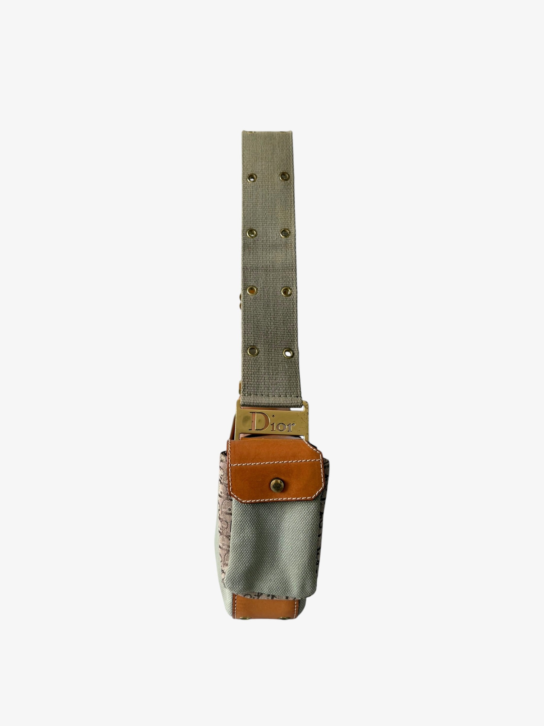 Christian Dior Street Chic Olive Green Columbus Shoulder Bag