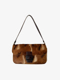 Fendi Pony Hair Baguette Shoulder Bag