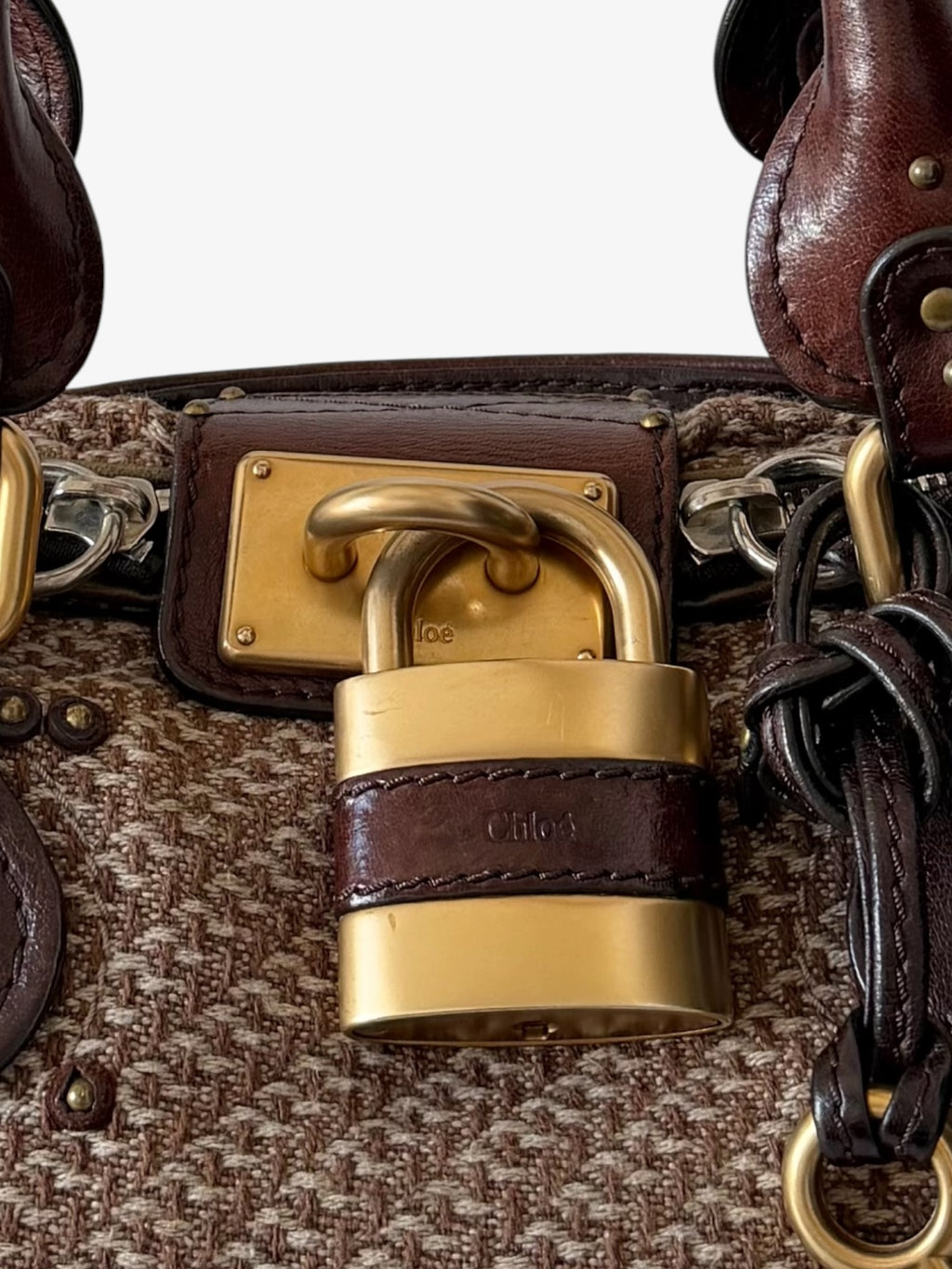 RARE Chloé Tweed Paddington Bag
