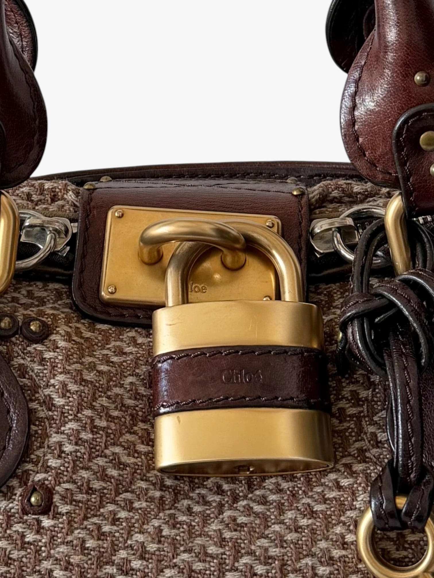 RARE Chloé Tweed Paddington Bag