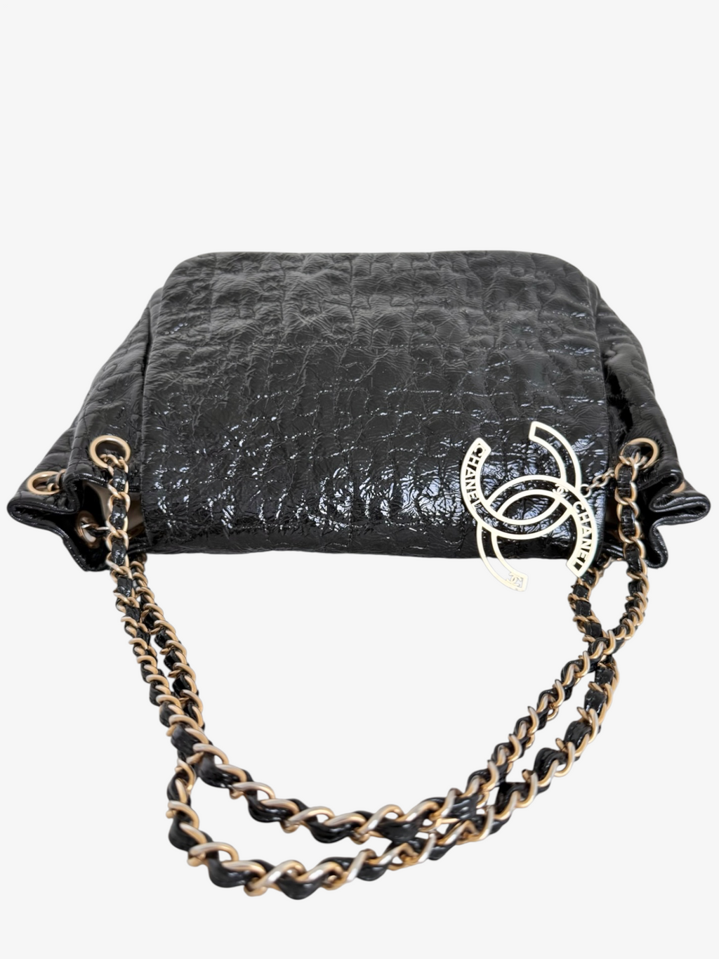 Chanel Patent Leather Puzzle Accordion Flap Bag