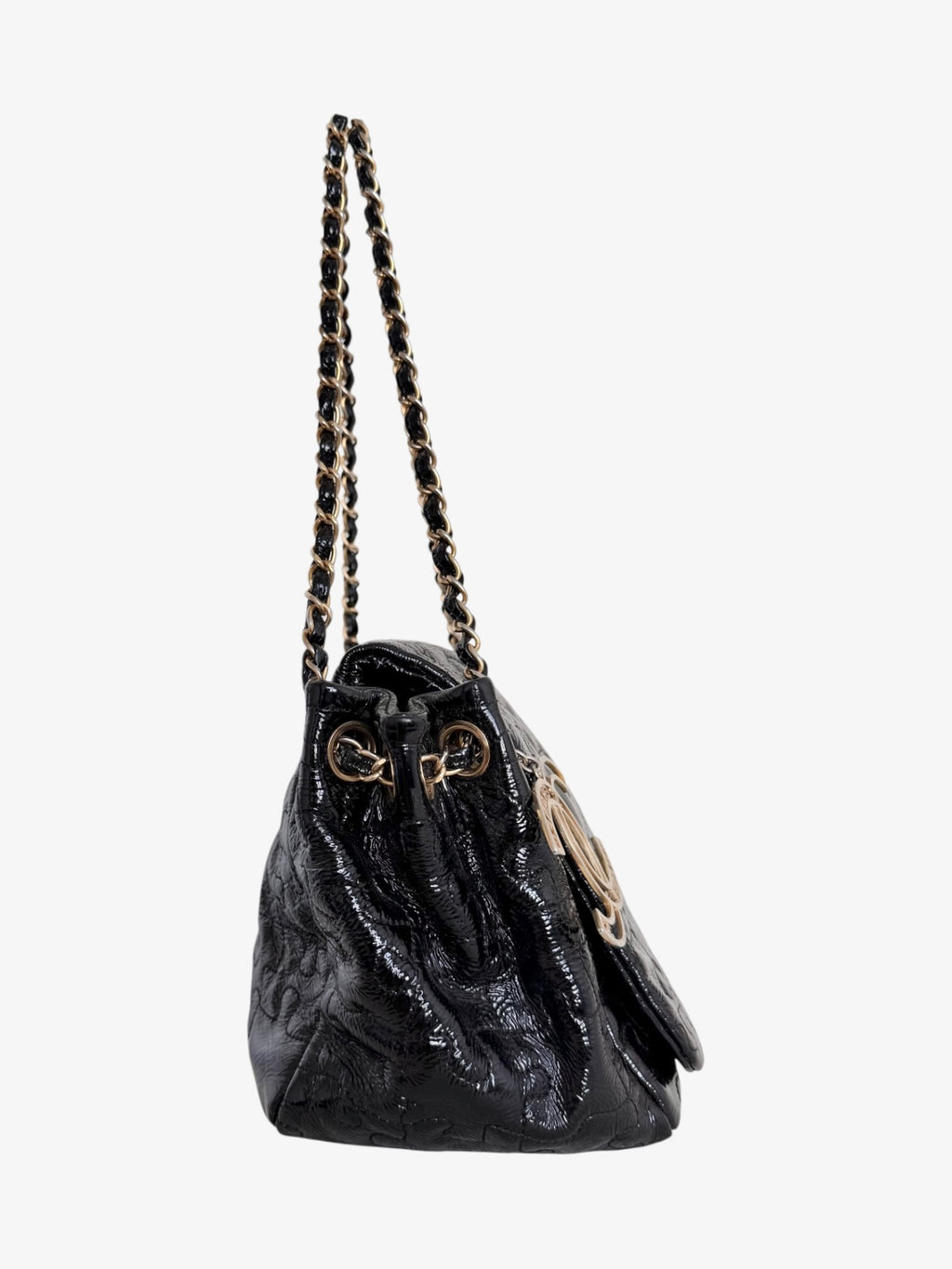Chanel Patent Leather Puzzle Accordion Flap Bag