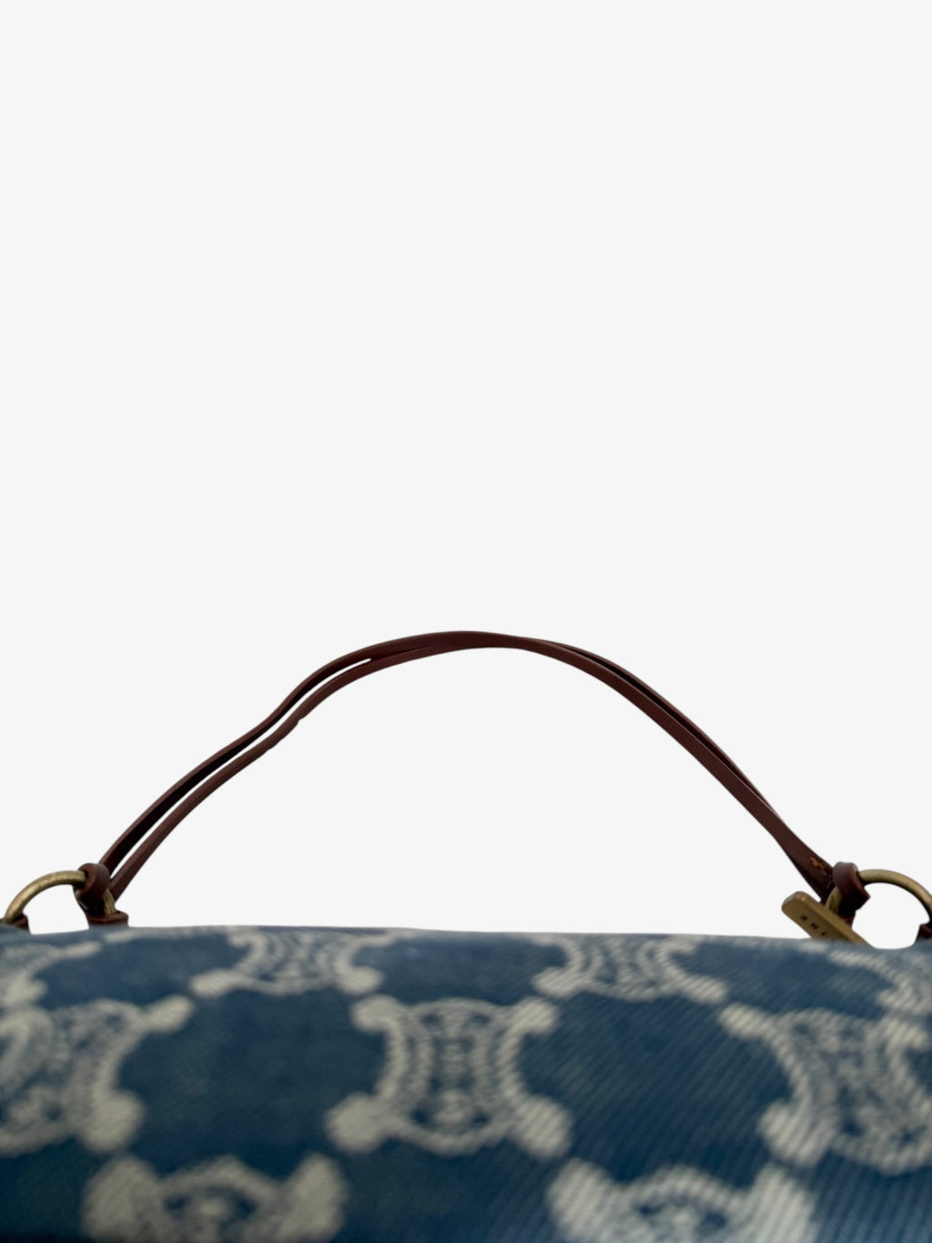 Celine Macadam Denim Baguette Bag