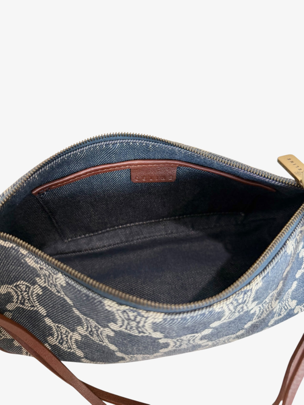 Celine Macadam Denim Baguette Bag