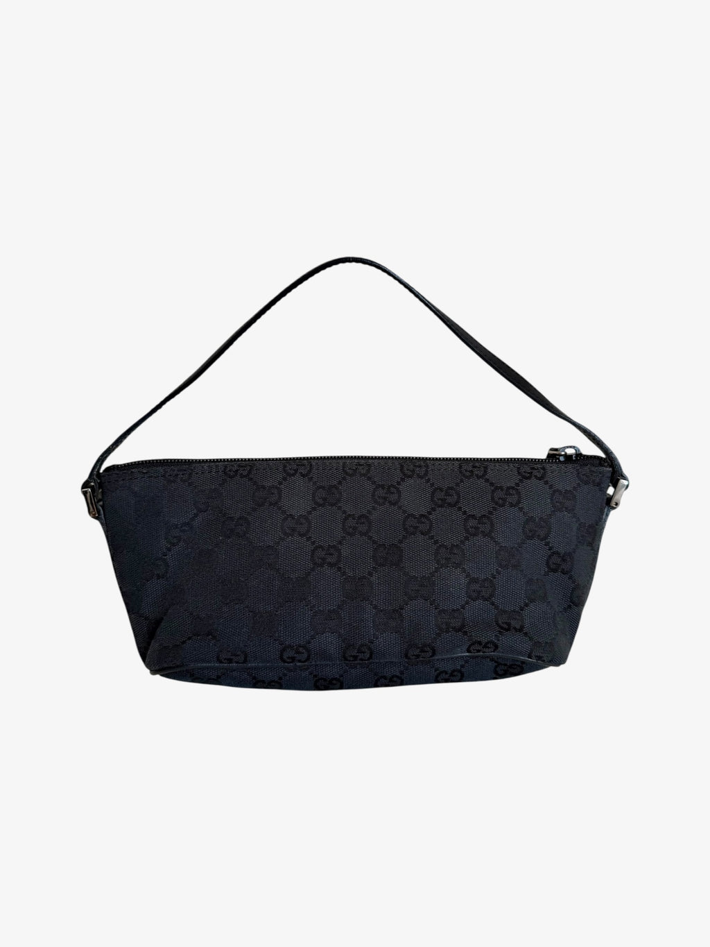 Gucci GG Canvas Boat Shoulder Bag Black