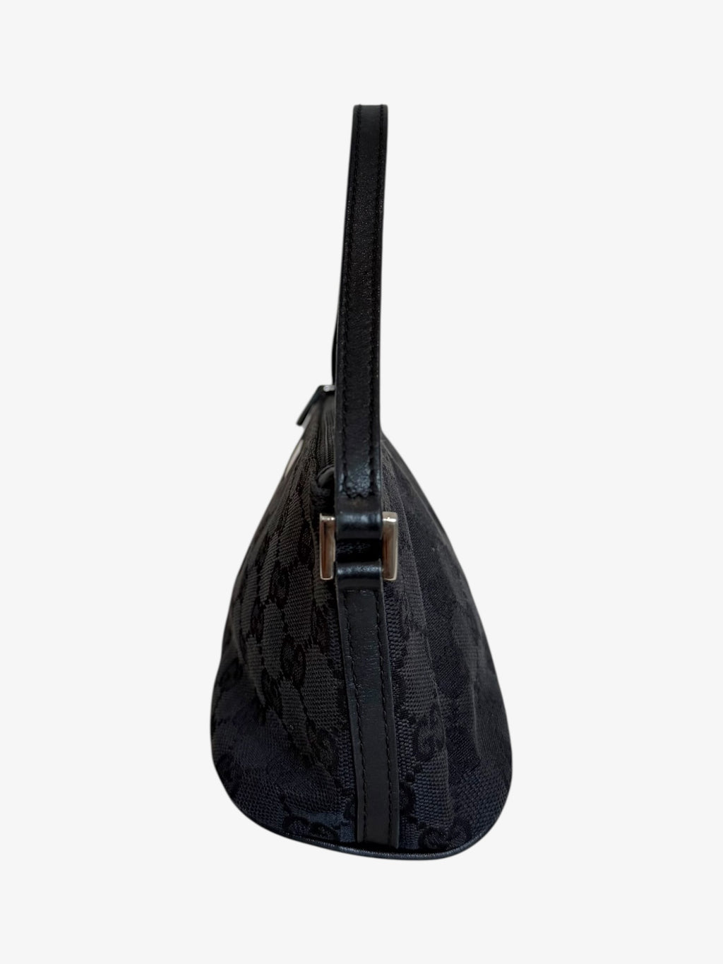 Gucci GG Canvas Boat Shoulder Bag Black