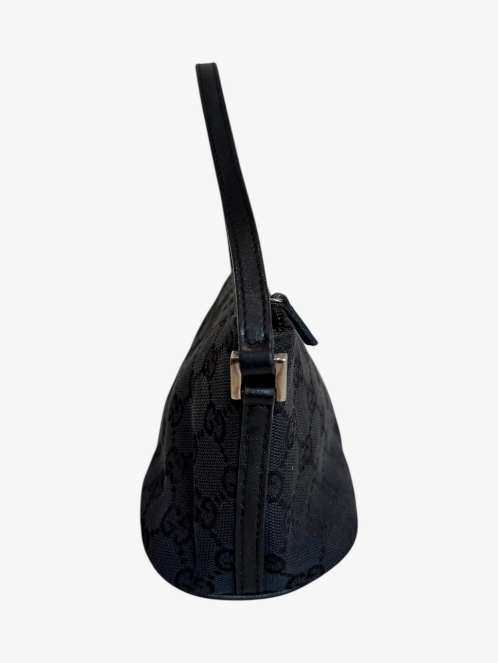 Gucci GG Canvas Boat Shoulder Bag Black