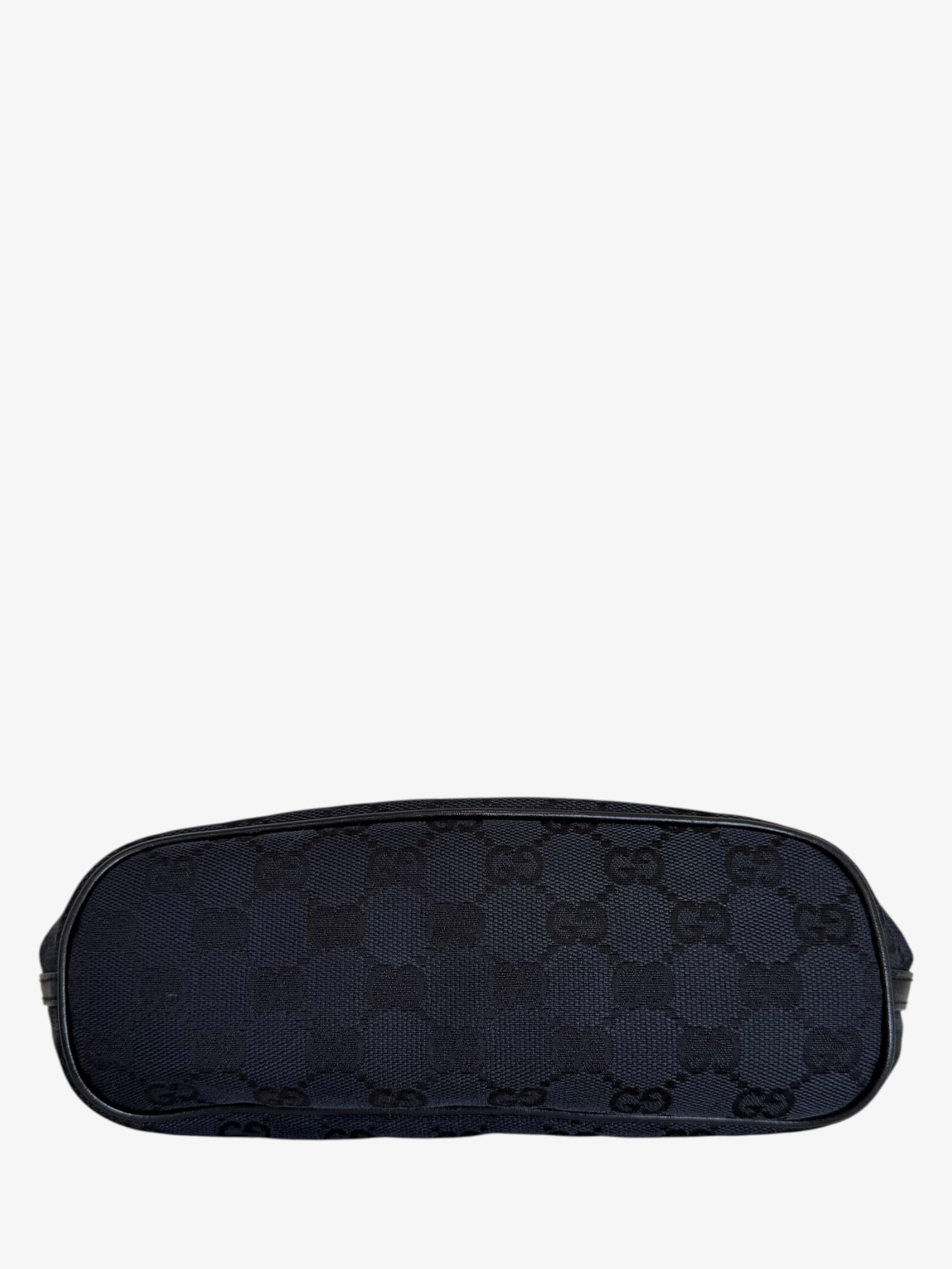 Gucci GG Canvas Boat Shoulder Bag Black