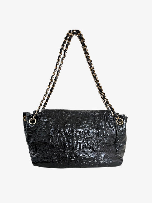Chanel Patent Leather Puzzle Accordion Flap Bag