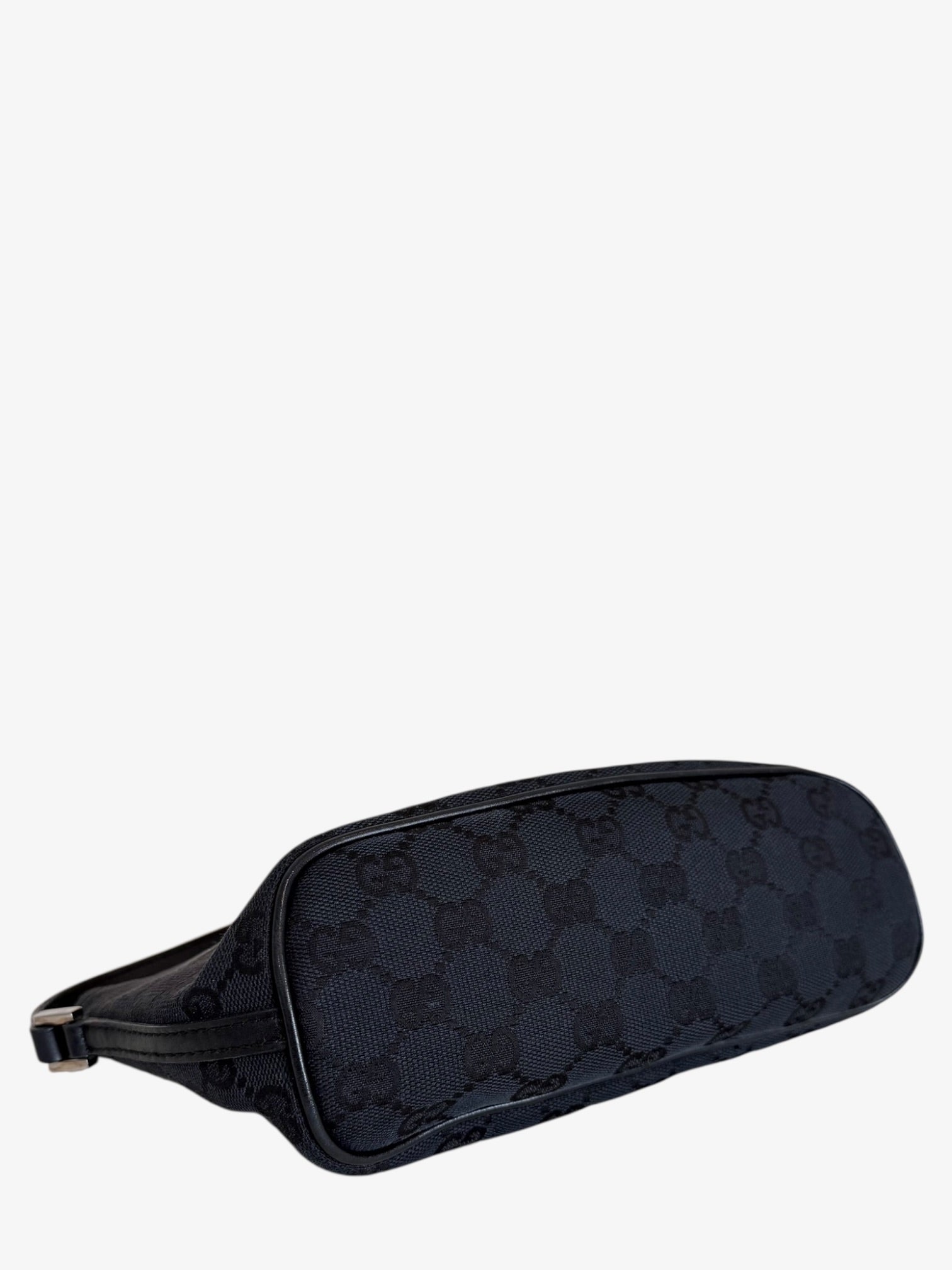 Gucci GG Canvas Boat Shoulder Bag Black