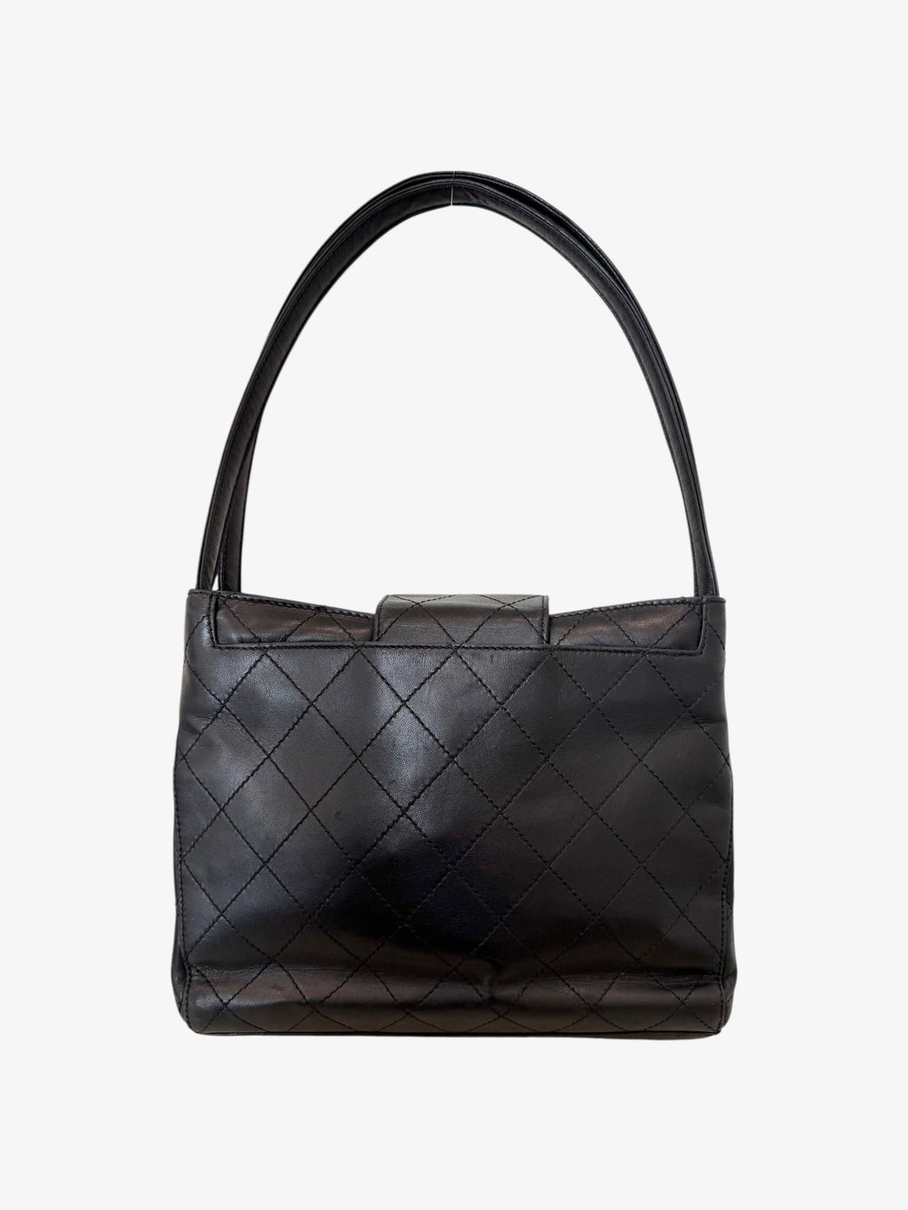 Chanel Quilted Lambskin Shoulder Tote Bag