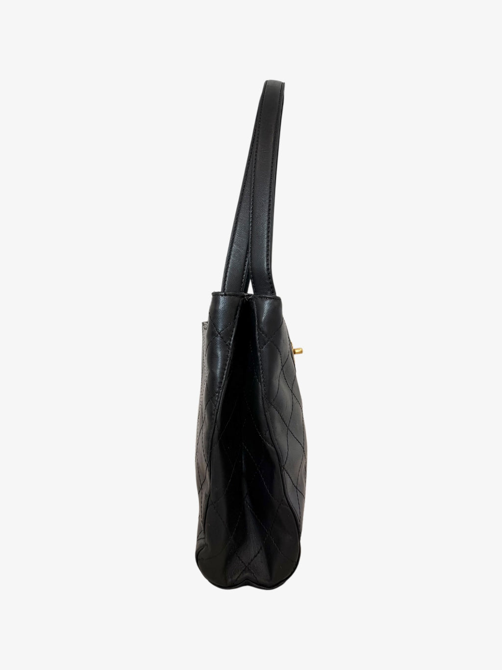 Chanel Quilted Lambskin Shoulder Tote Bag