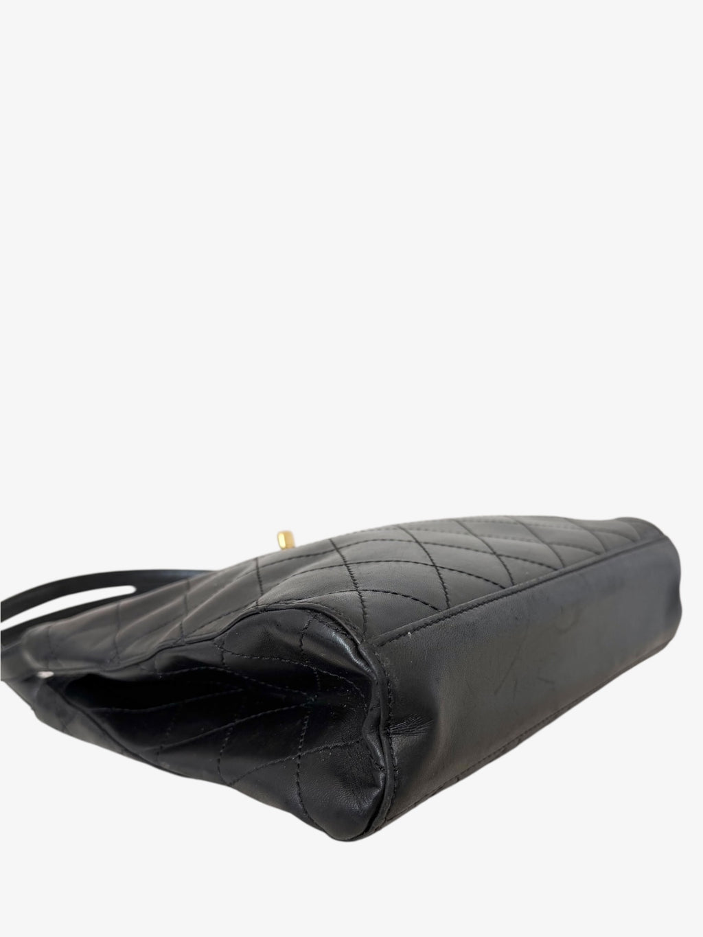 Chanel Quilted Lambskin Shoulder Tote Bag
