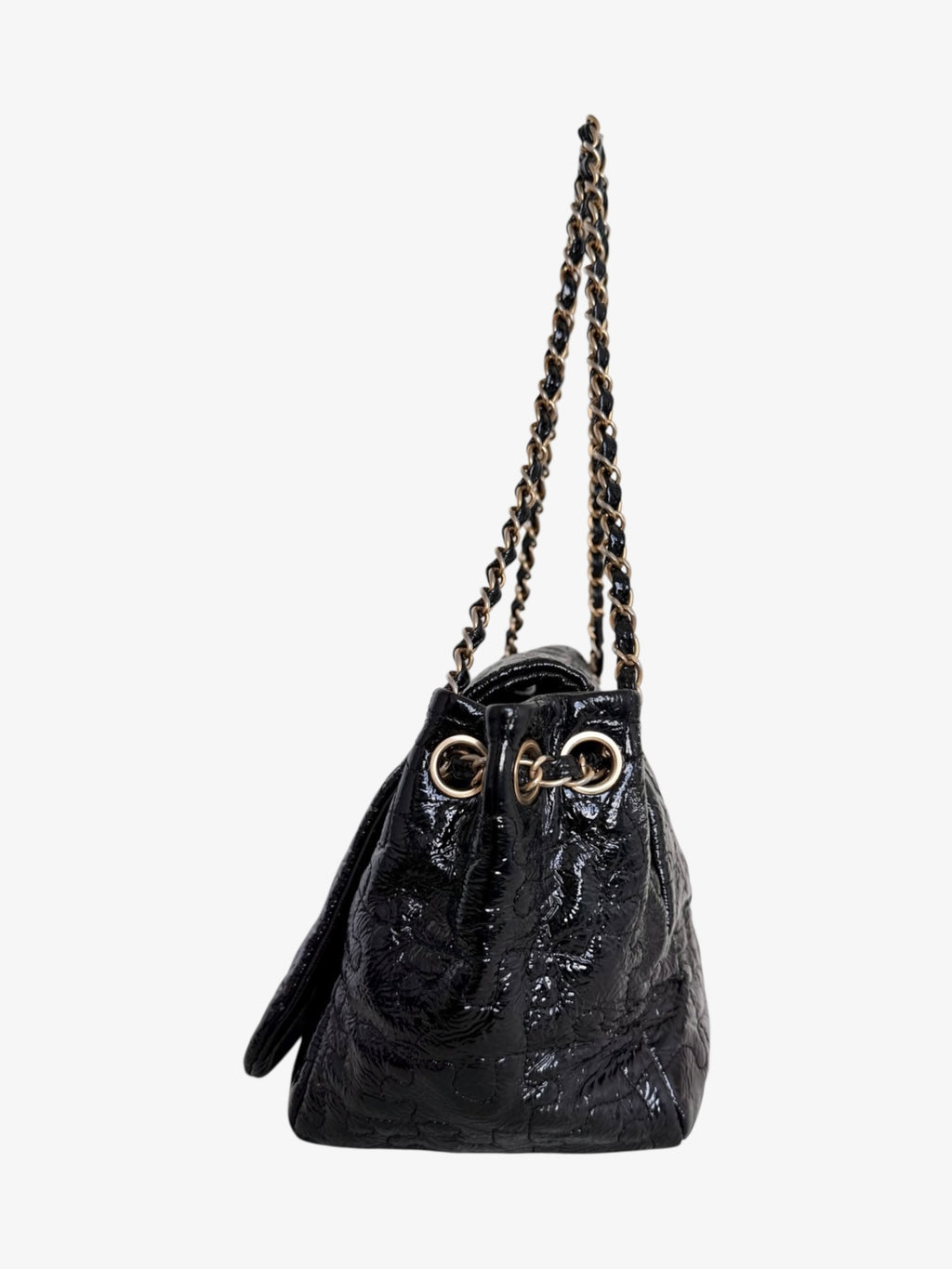 Chanel Patent Leather Puzzle Accordion Flap Bag