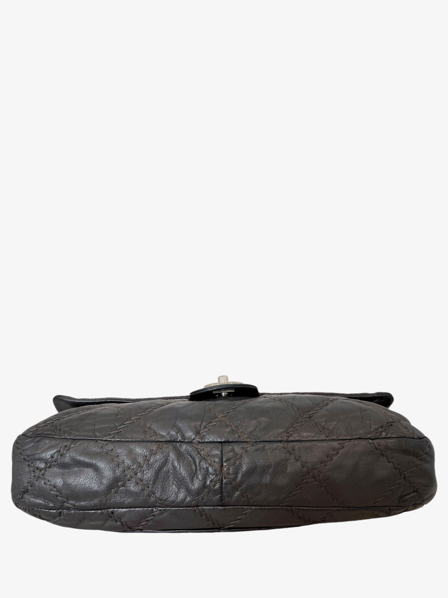 Chanel Calfskin Patchwork Stitch Flap Bag