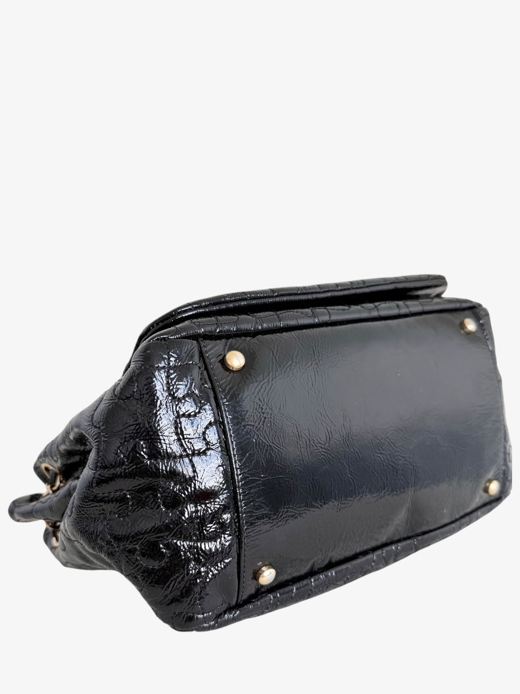 Chanel Patent Leather Puzzle Accordion Flap Bag