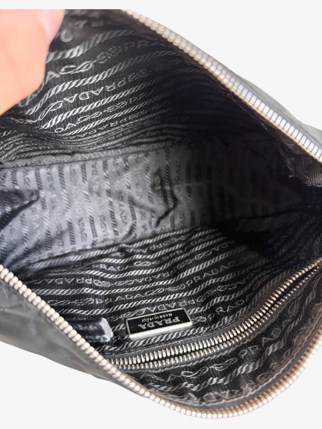 Prada Tessuto Nylon Hobo Shoulder Bag